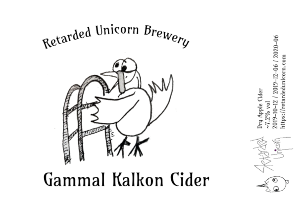 Label: Gammal Kalkon
